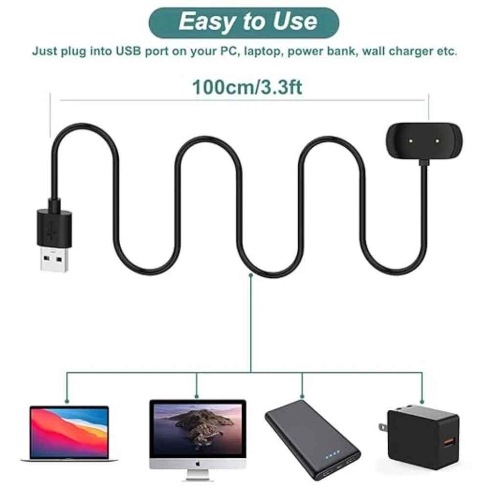 Universal Smart Watch USB Charging Cable - Replacement Charger