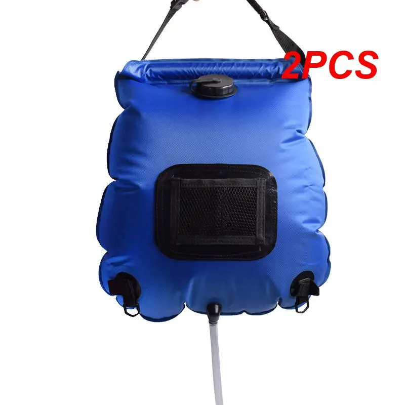 

2PCS Convenient Portable Multi-purpose Water Storage 20l Capacity Shower Bag Solar-powered Heating Portable Bathing Solution