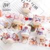 JIANWU 200cm Cute Small Animals Journal Decoration Washi Tape Kawaii Stationery Collage Material DIY Scrapbooking Masking Tapes 6