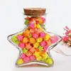 2pcs Star Shaped Glass Jars Craft Wishing Bottles Tiny Corked Glass Bottles Small Storage Jars For Various Items Glass Favor 4