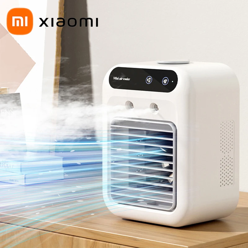 

Xiaomi Mijia Portable Mini Air Conditioner Cooler 500ml Water Cooling Fan Air Conditioning Cooler Office Mobile Air Conditioner