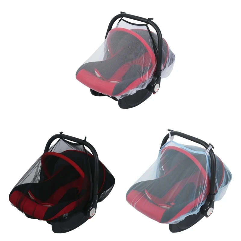 

Q0KB Baby Carseat Mosquitoes Net for InsectProof Baby SafetySeat Mesh Net AntiBug Netting for Carrycots Infant Travel Gear
