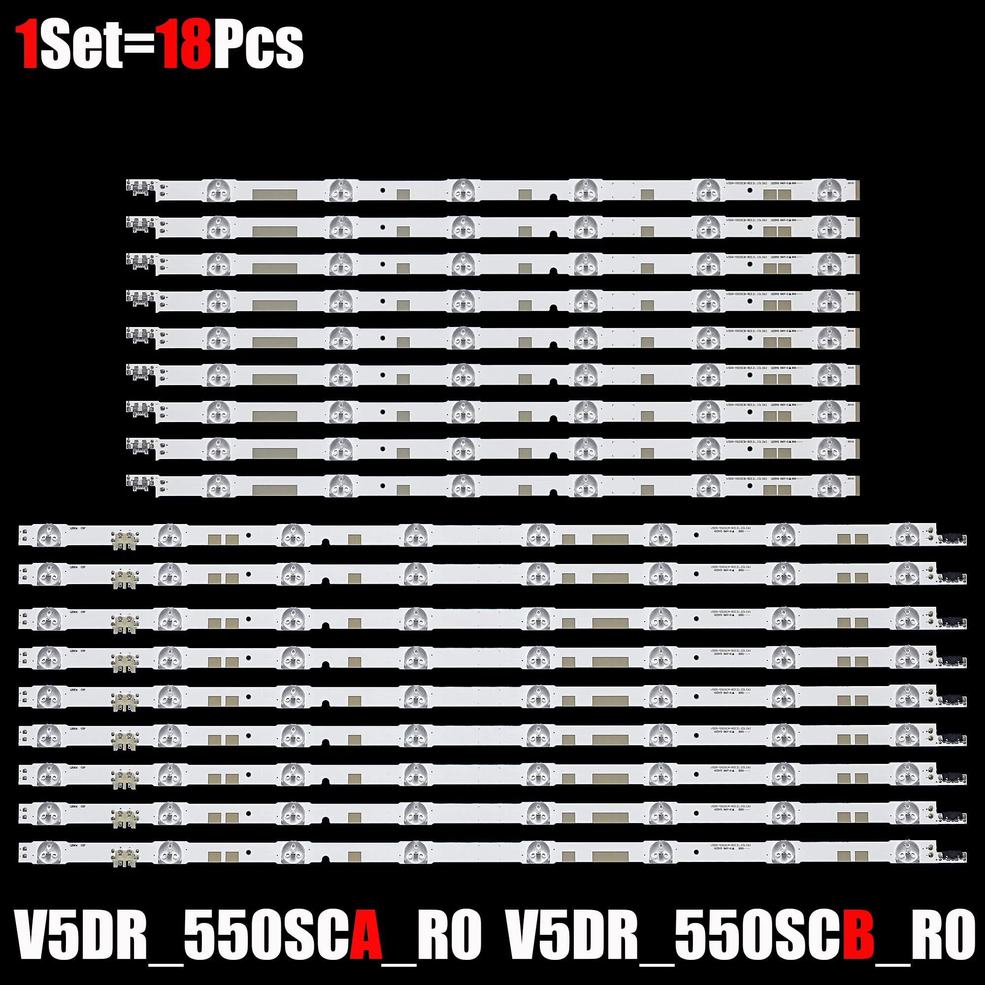 Retroiluminação Led para Un55js700df Ue55ju6800 Ua55js7200 Ue55ju6800 Ue55ju6850 V5dr_550sca_r0 V5dr_550scb_r0 Bn9638481a Ua55js7200