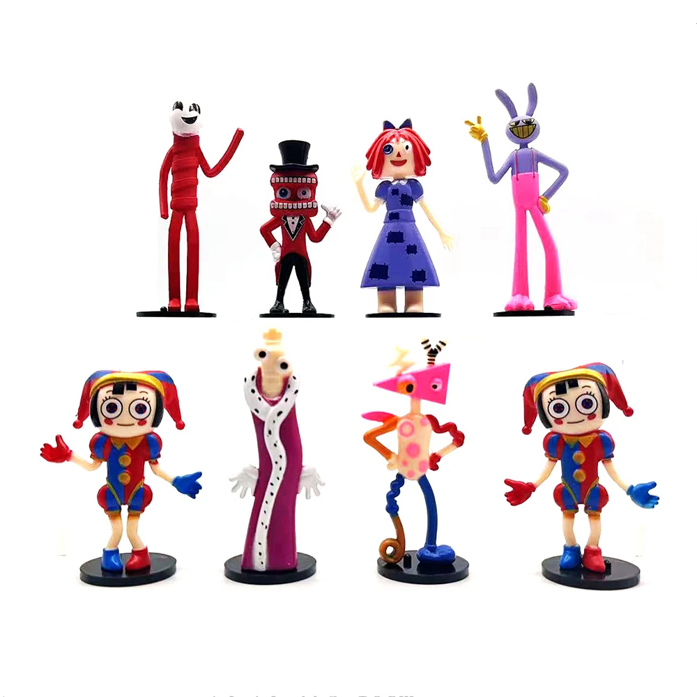 FANTASTIC CIRCUS Blu-ray２枚セット！ 8Pcs/Set The Amazing Digital Circus Anime Figure Ragatha/Jax/Pomni