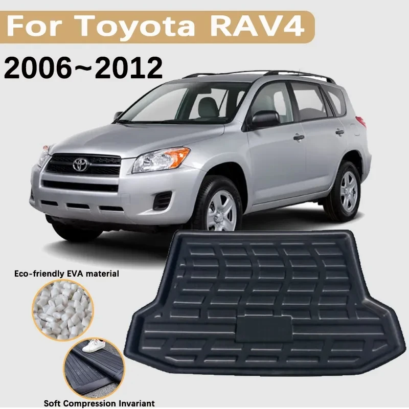 

EVA Material for Toyota RAV4 XA30 Accessories 2006 2007 2008~2012 Car Trunk Mats Rear Cargo Trunk Waterproof Carpet Storage Pad