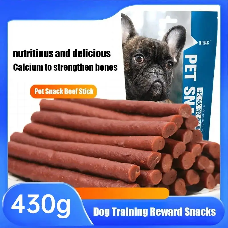 Dog Snacks Beef Sticks Dried Meat Sticks 430 g/Pack Dog Training Award