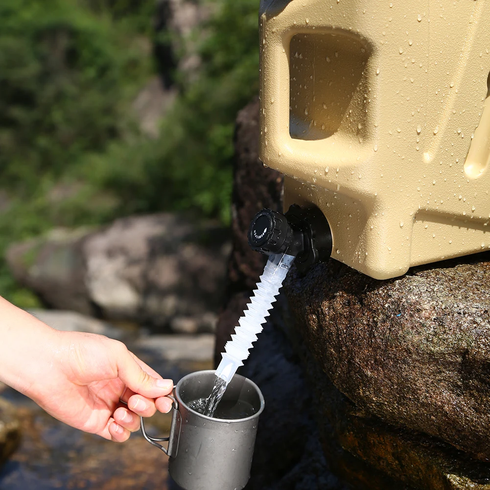 7.5-15L Drinking Water Container with Spigot Leakproof Camping Water Tank Large Capacity Water Storage Carrier for Hiking Car