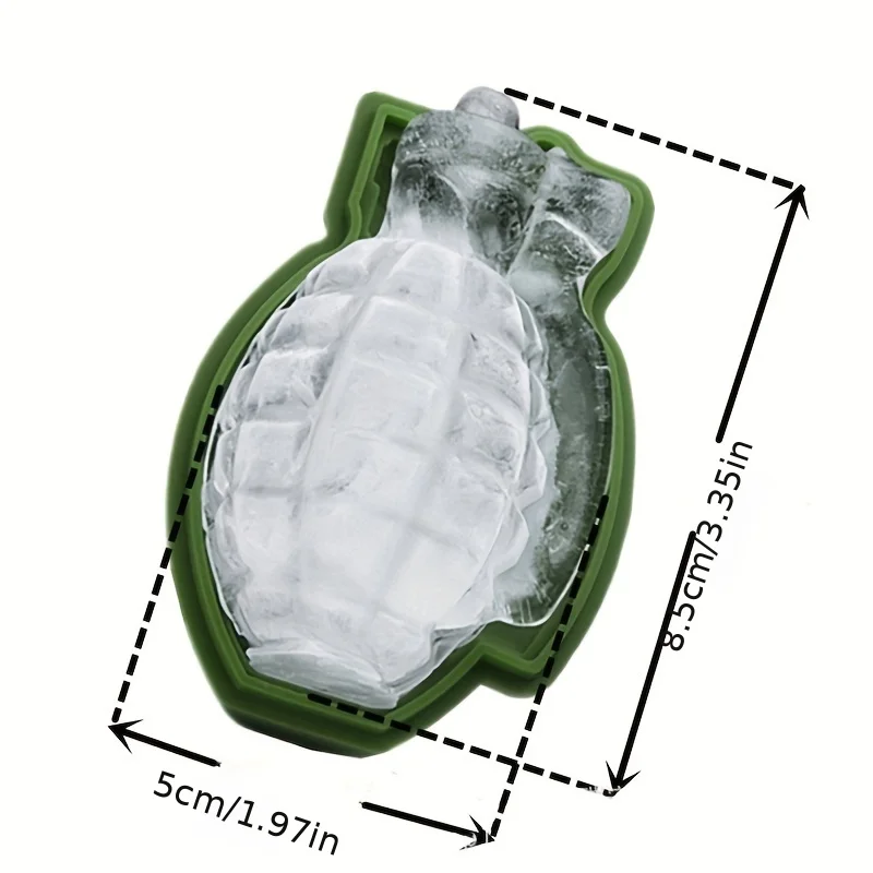 Silicone Grenade Ice Mold Creative Personality Summer Handmade Ice Cube, Multifunctional Mold, Can Be Used For Ice Making