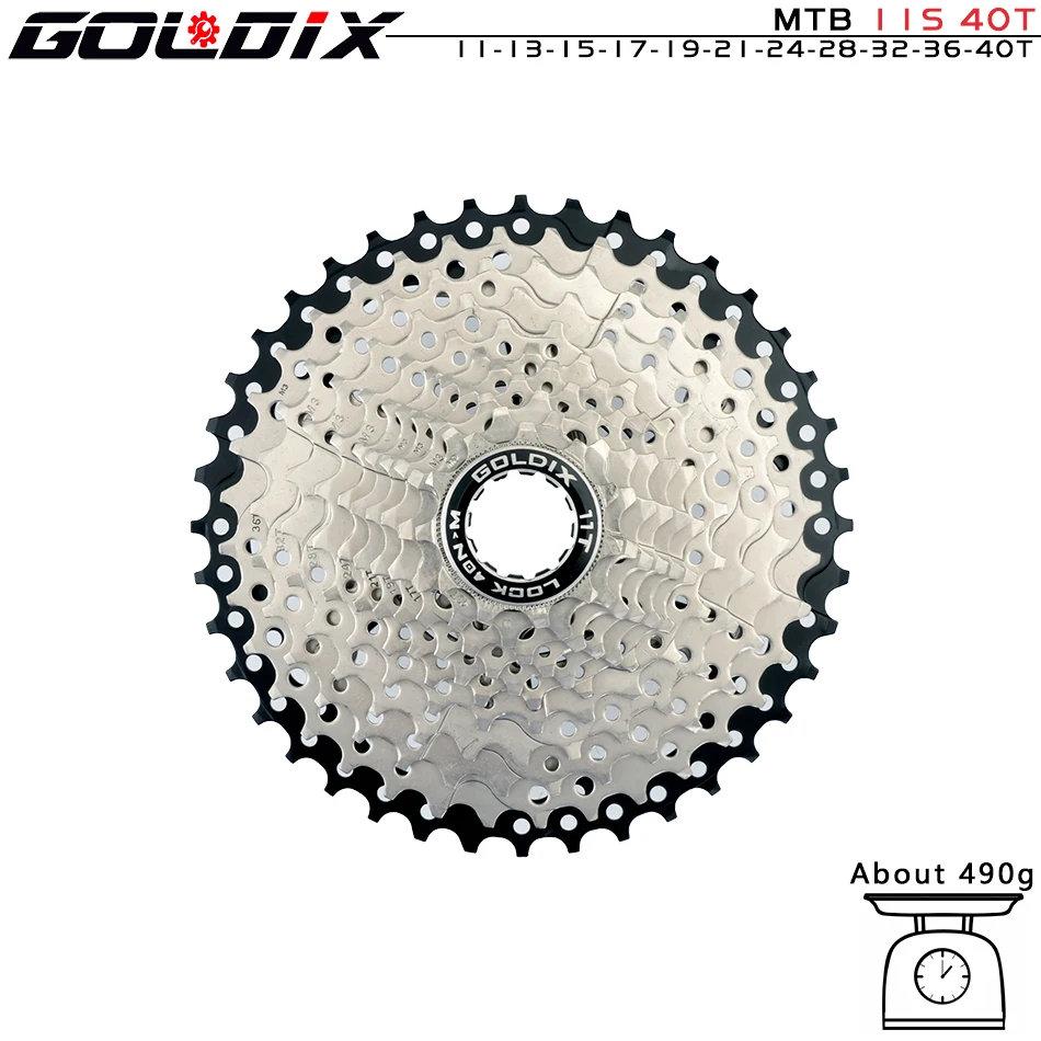 GOLDIX MTB Cassette K7 8/9/10/11/12 Speed 36/40/42/46/50/52T