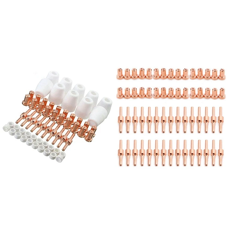 

Hot 2 Set Red Copper Extended Long Plasma Cutter Tip Electrodes Nozzles Kit, A & B