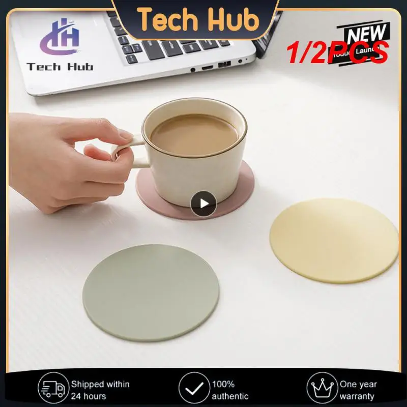 

1/2PCS Light Fog Blue Anti-scald Heat Insulation Waterproof And Easy To Wash Anti-scalding On Both Sides Placemat