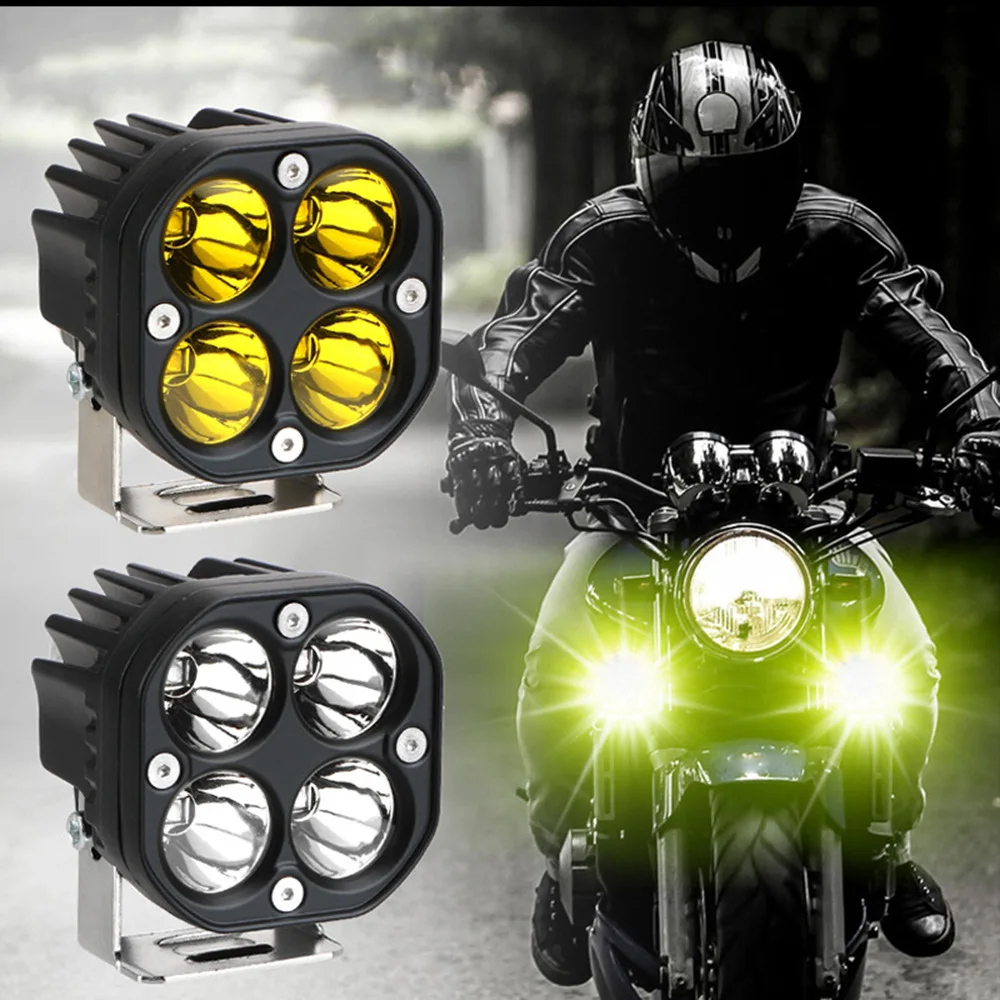

Motorcycle Spotlight 3 Inch Lighting Modified Car Lights Car LED Work Light Waterproof 40w Square Off Highway Fog Lights