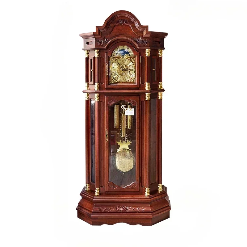 

Mechanical Floor Living Room Home Villa Clock Chinese Retro the Grandfather Pendulum