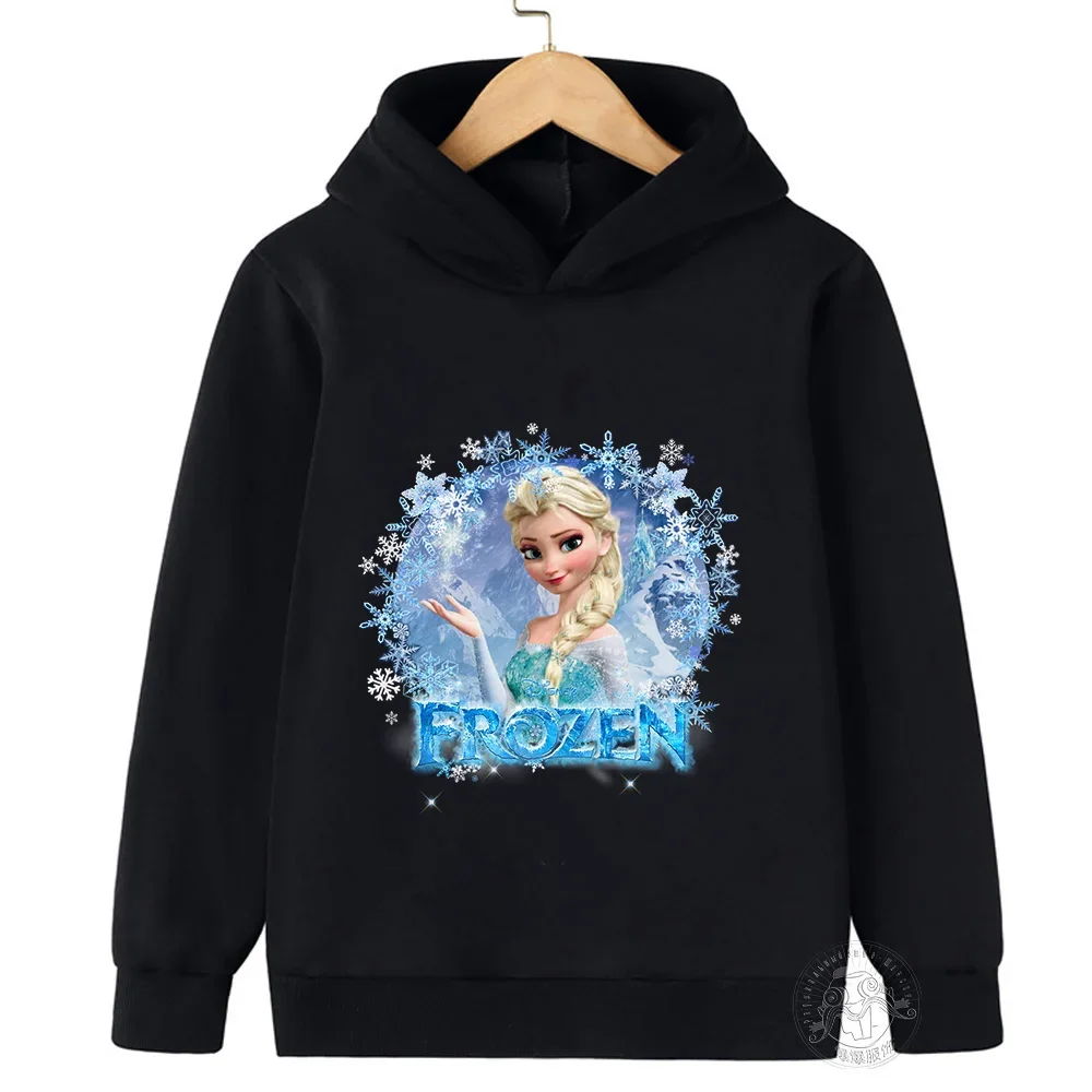 thumbnail image 1 of Nueva sudadera de otoño para niñas Frozen Elsa, sudaderas con capucha para niños, ropa de manga larga, jersey de Elsa Frozen para niñas, sudaderas con capucha de Anime Frozen para niños, 1 of 4