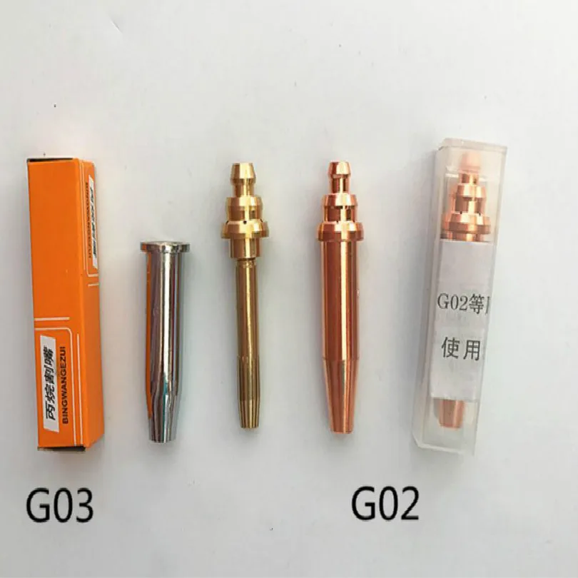 Equal Pressure Type Flame Cutting Machine G03 Propane G02 Acetylene Cutting Nozzle Gas Nozzle Cutter 0.8-2.4MM