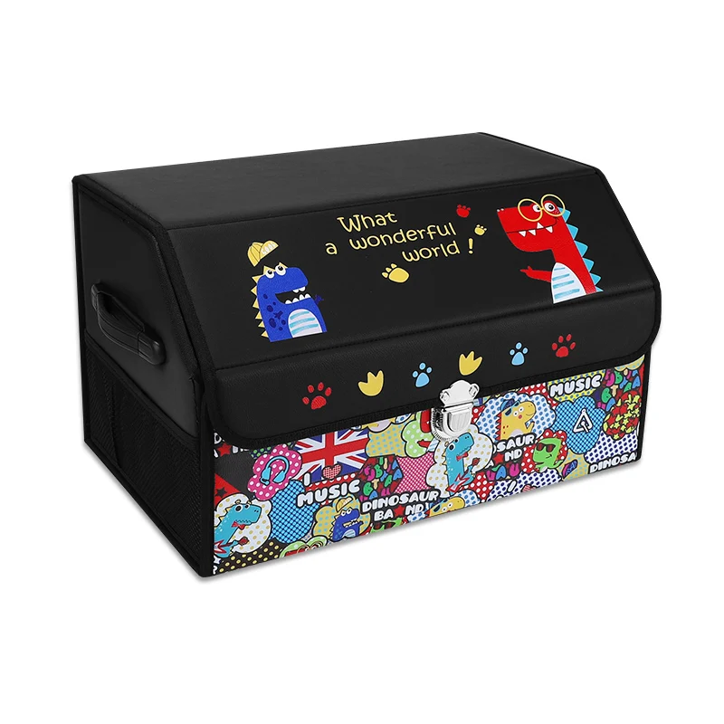 

Car trunk storage box car cartoon pattern finishing artifact folding car storage box interior supplies luggage