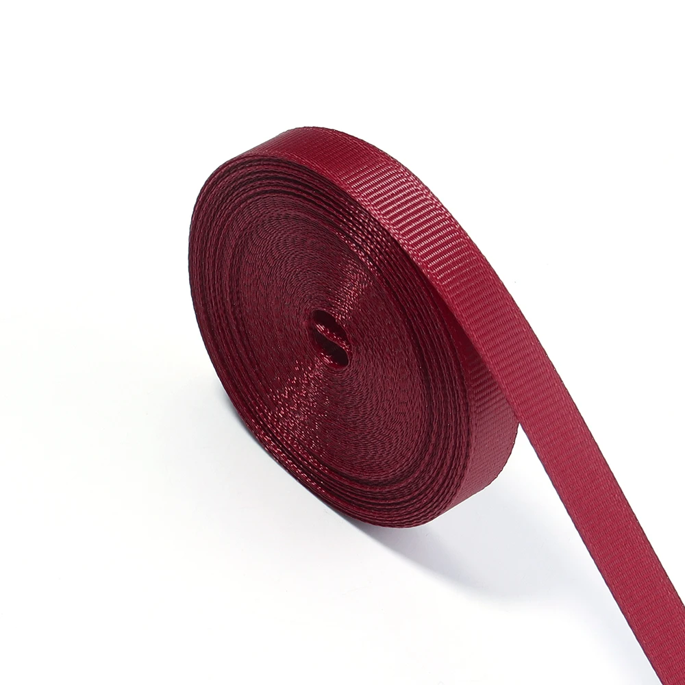 Grosgrain Ribbons in Wine Red - 10 Yards for DIY, Holiday Decor & Gift Wrapping