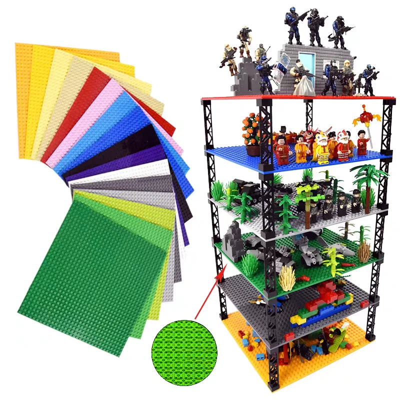 Dual-Sided Building Baseplates for Creative Construction