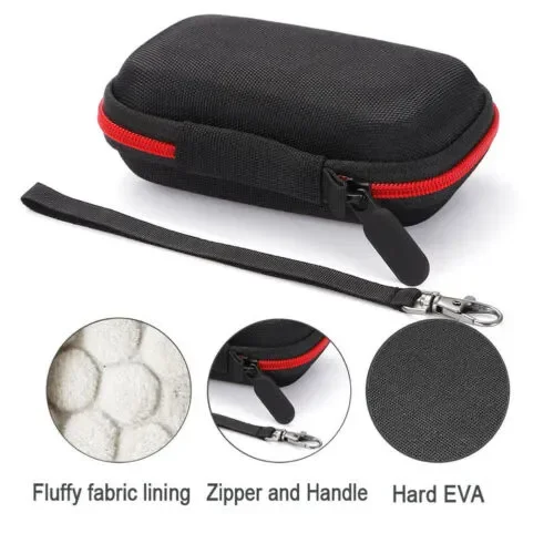 CA Hard Carry Case for SanDisk 500GB / 250GB / 1TB 2TB Extreme Portable SSD Travel with Mesh Pocket Storage Bag Zipper Box