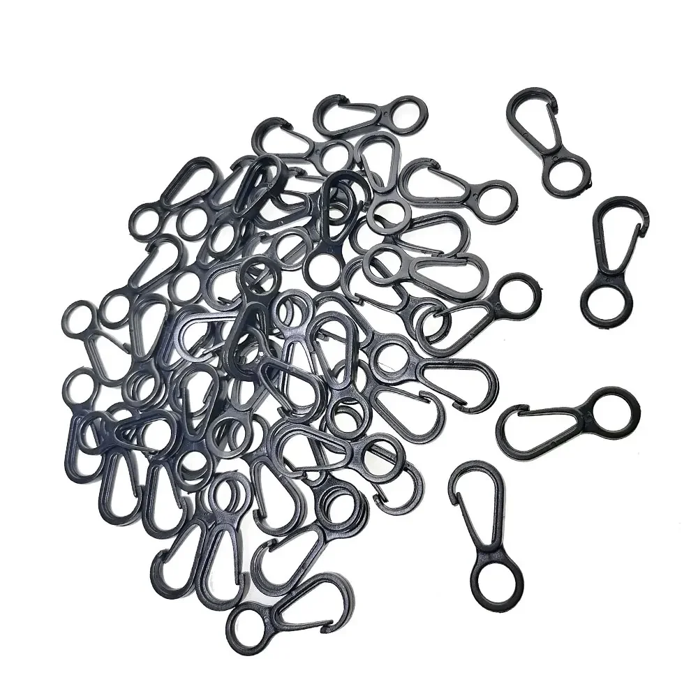 Key Chain Clip 50Pcs 100Pcs Plastic Mini Circle Snap Hook Lobster Clip For Camping Hiking Backpack DIY Key Ring Keychain Clasp
