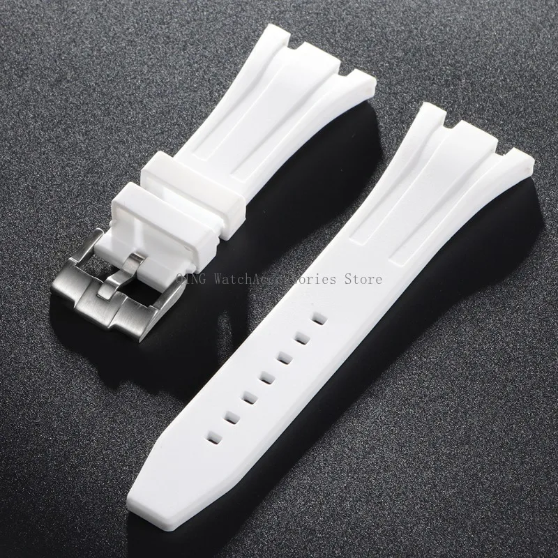 Premium Soft Silicone Rubber Watch Band - Men's Sports Diving Strap in Multiple Widths