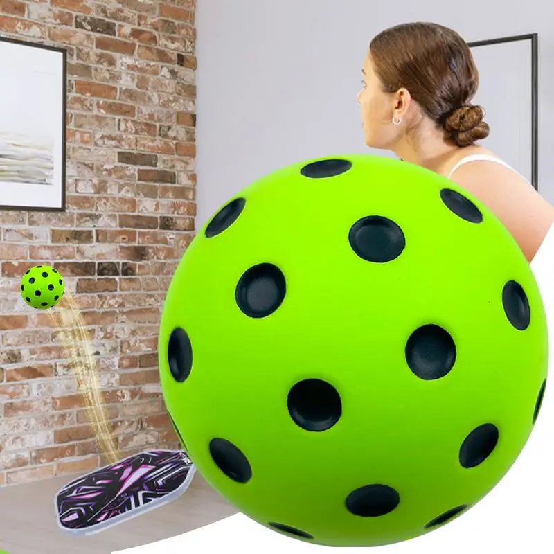 1PC Silent Pickleball indoor entertainment Silent practice ball PU foam high bounce resistance not disturbing people