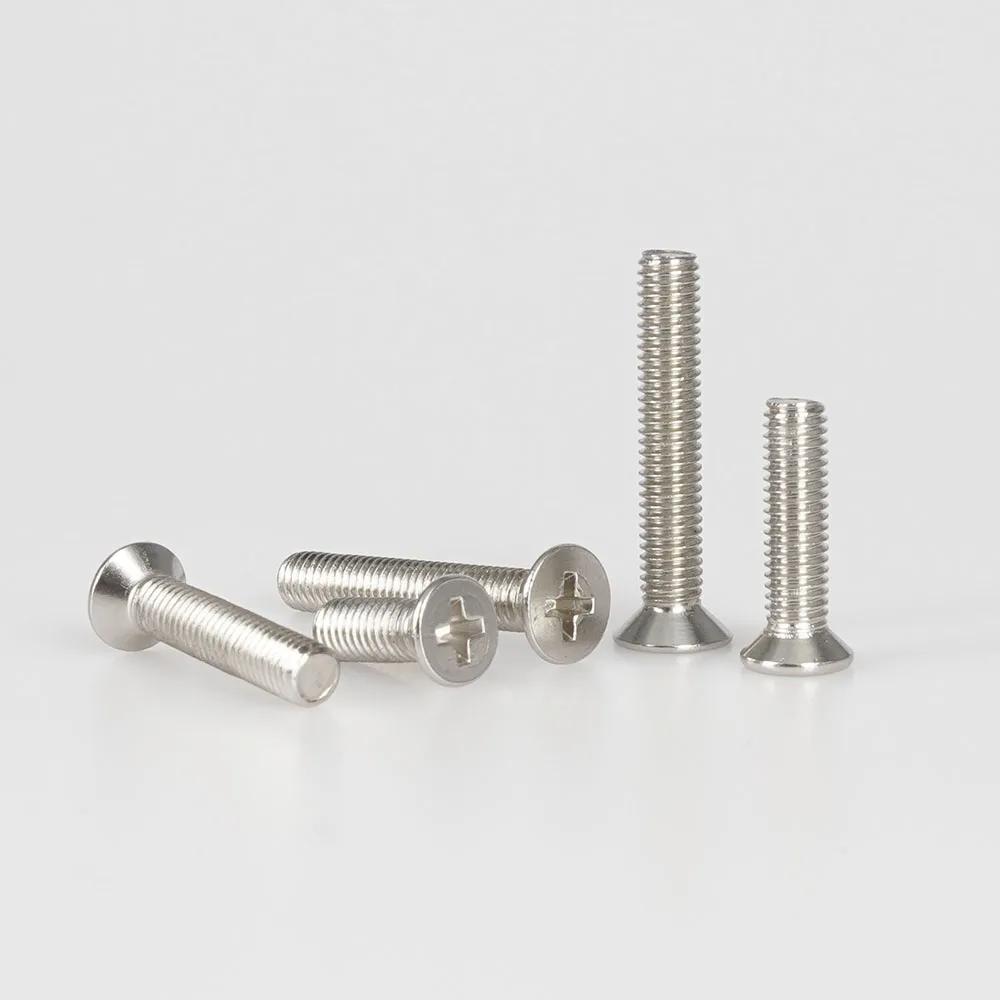 Metric Threaded Flat Philllips Small Screws Eyeglasses Watch Bolts Countersunk Stainless Steel Spectacle Screw M1 M1.4 M1.6 M2