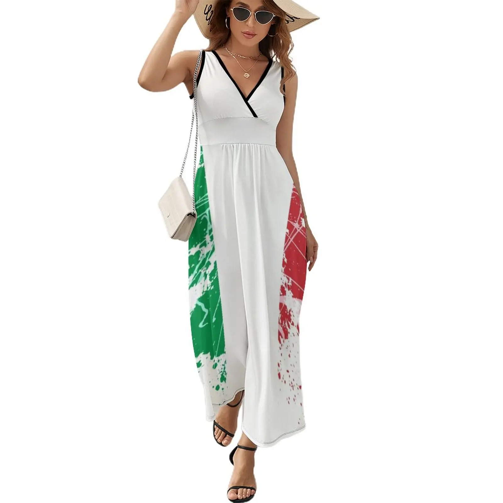 

Italian flag Sleeveless Dress dress women elegant luxury Party dresses wedding dresses for parties birthday dress