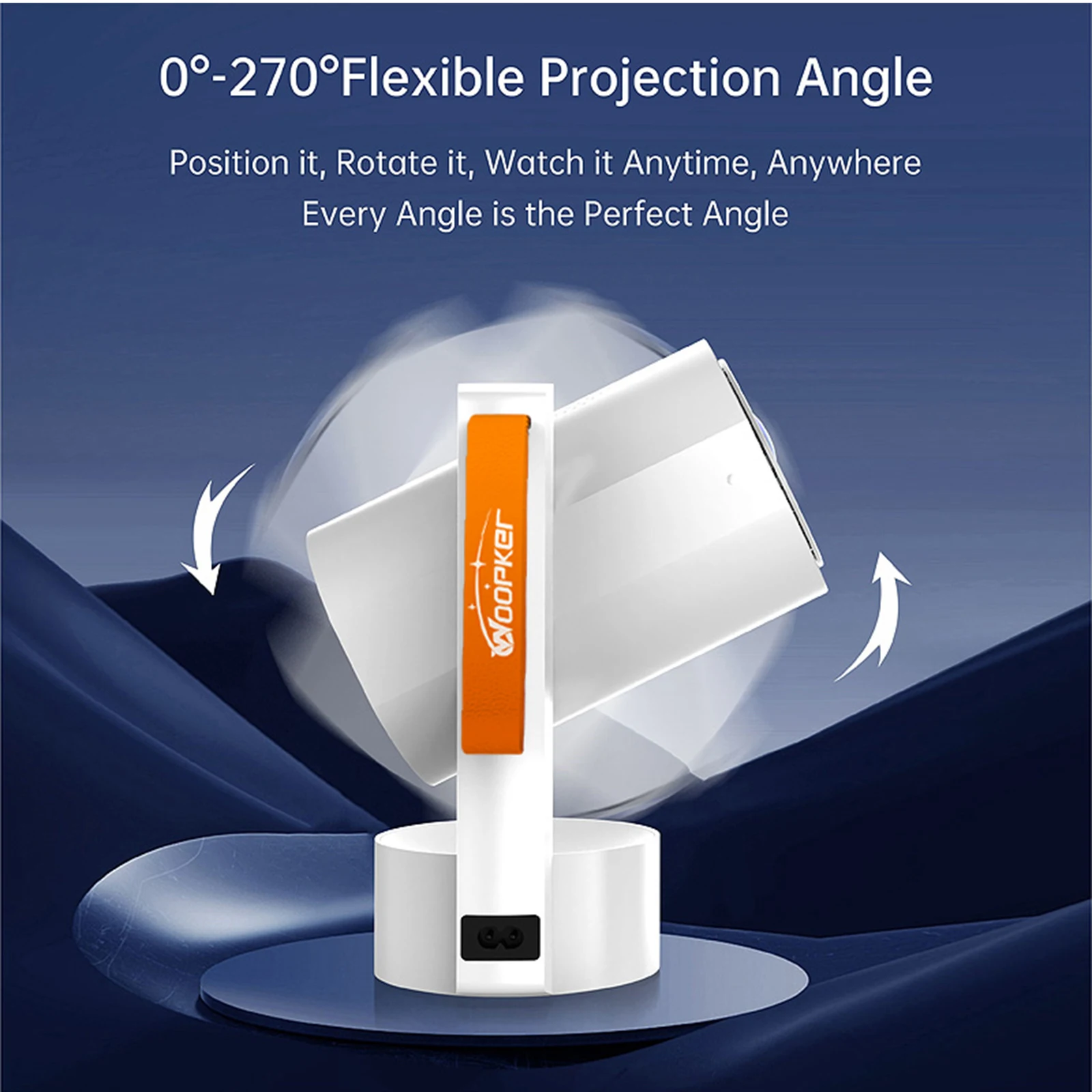 R3H4 Projector 630ANSI Native 1080P Support 4K Android11 BT5.0 Auto Keystone Cor