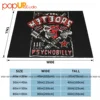 The Meteors Psychobilly Band Punk Rock Blanket Thick Thicken Sofa Cover Couch Blanket Decorative Sofa 6