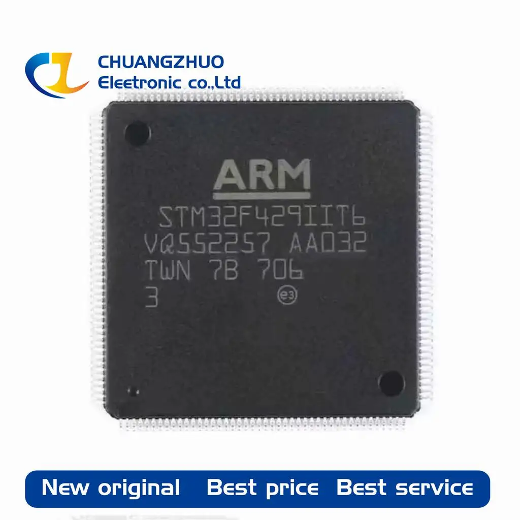 

1Pcs New original STM32F429IIT6 2MB 1.8V~3.6V ARM Cortex-M4 256KB 180MHz FLASH 140 LQFP-176(24x24) Microcontroller Units