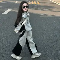 55635-d26d03.jpg Girls Clothing Patchwork Tracksuit Set Casual Oversized Sweatshirt And Loose Pants