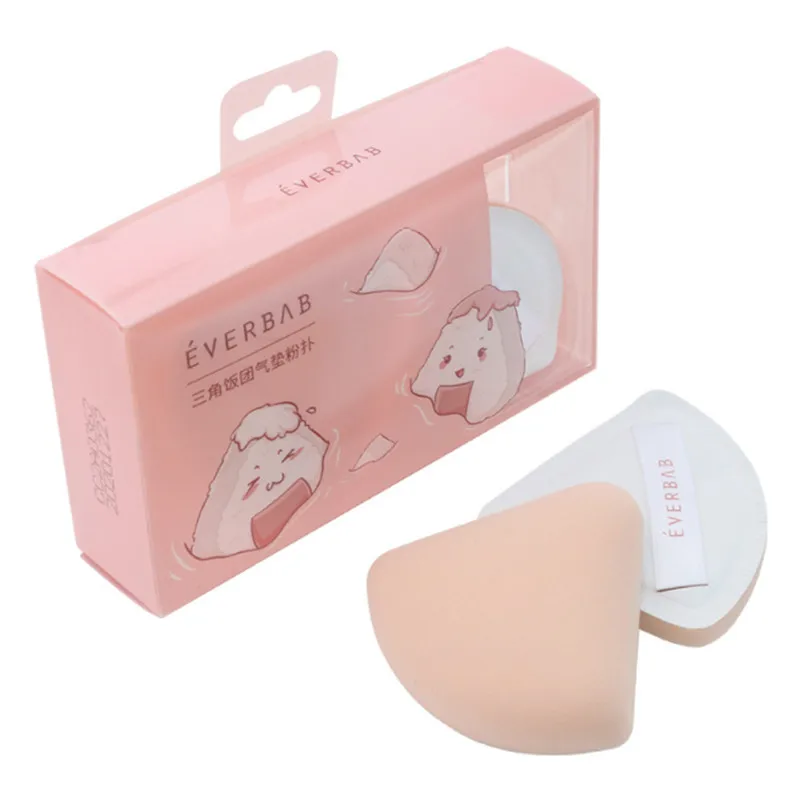 2pcs/Set Everbab Marshmallow Triangular Air Cushion Puff BB Cream Setting Sponge Puff Soft Dry Wet Use Makeup Tool Kit Wholesale 2