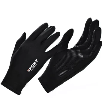 Gants d'été en soie glacée tactiles antidérapants pour la pêche en extérieur, imperméables, anti-UV, pour le cyclisme