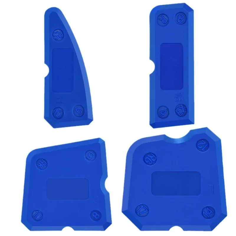 4-Piece Silicone Caulking Tool Set Versatile Easy Clean-up Professional Sealant Spreading