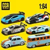 CCA MSZ 1:64 Gulf Painting Volkswagen Beetle Ford BMW Lamborghini Classic Alloy Diecast Car Model  Collection Gift 1