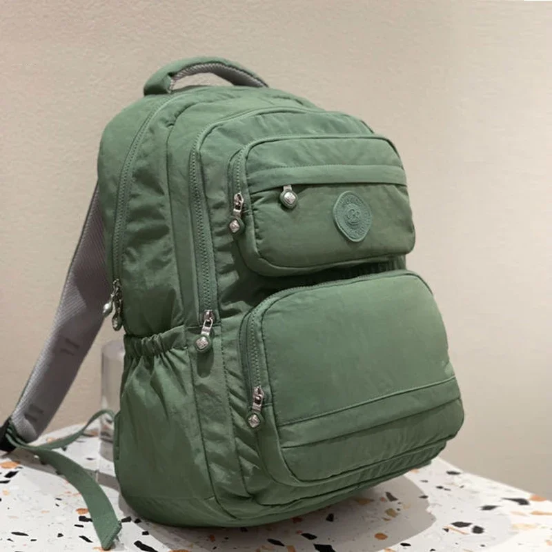 Fashion High-capacity Women's and Men's Backpack Lightweight Laptop Bag Schoolbag Travel Pluggable Suitcase Pole School Backpack