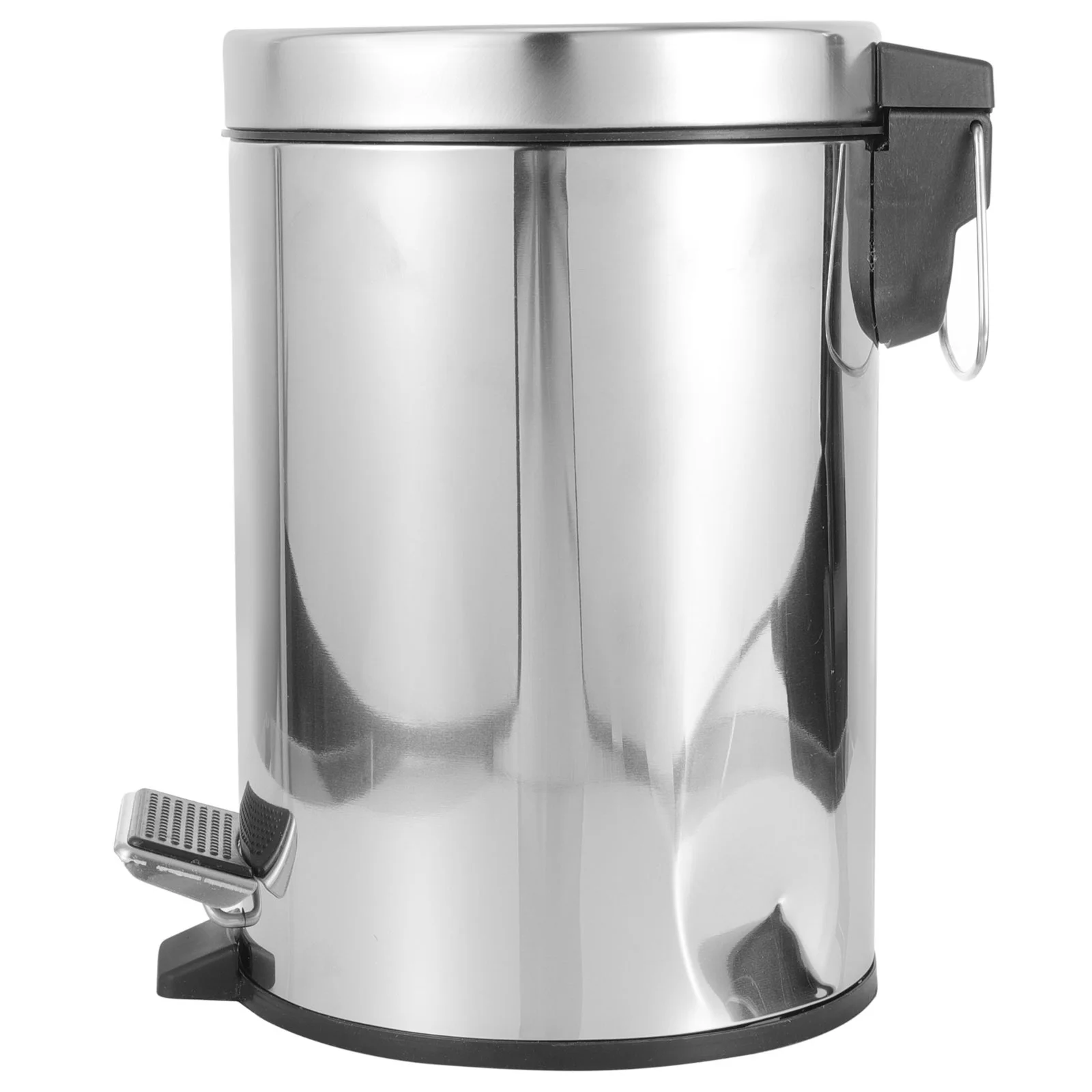 

Zerodeko Trashcan Garbage Cans Stainless Steel Step Trash Can Lid Metal Wastebasket
