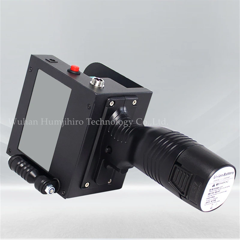 HUMJIHIRO 5CM 휴대용 잉크젯 프린터 가변 QR 바코드 날짜 번호 로고 만료 날짜 모바일 휴대용 열전사 잉크젯 프린터