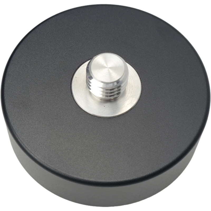 Black Fixed Type Three-Jaw Tribrach Adapter with 5/8"x11 Mount Rotate Screw for GPS Prisms Surveying Adaptor for Top Leica