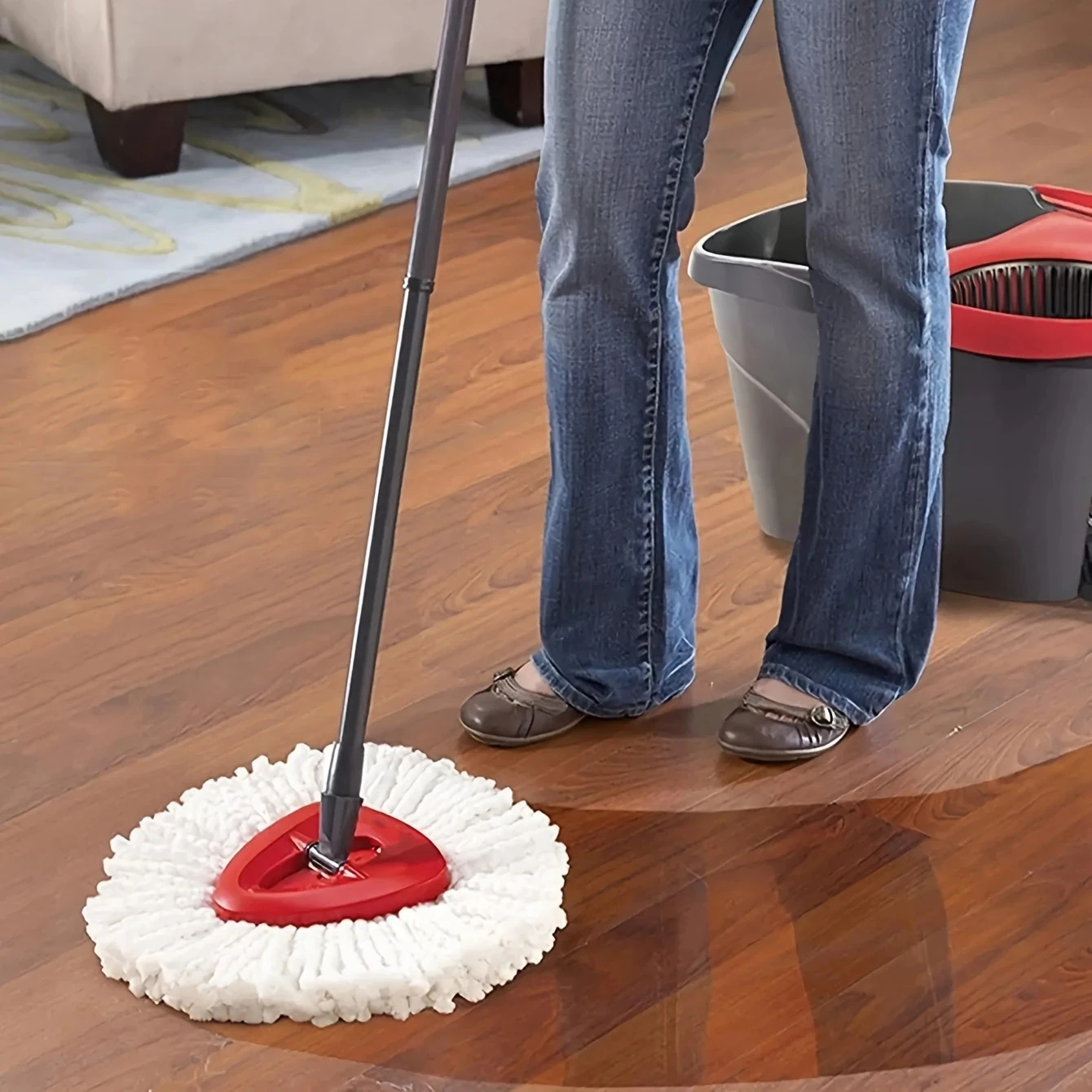 135pcsSpinMopHeadReplacementMopHeadWashableDurableMopHead