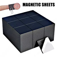 Super Strong Powerful Self Adhesive Magnets Soft Square Magnetic Sheets for Home Refrigerator DIY Craft Fridge Decor 20/40/60PCS
