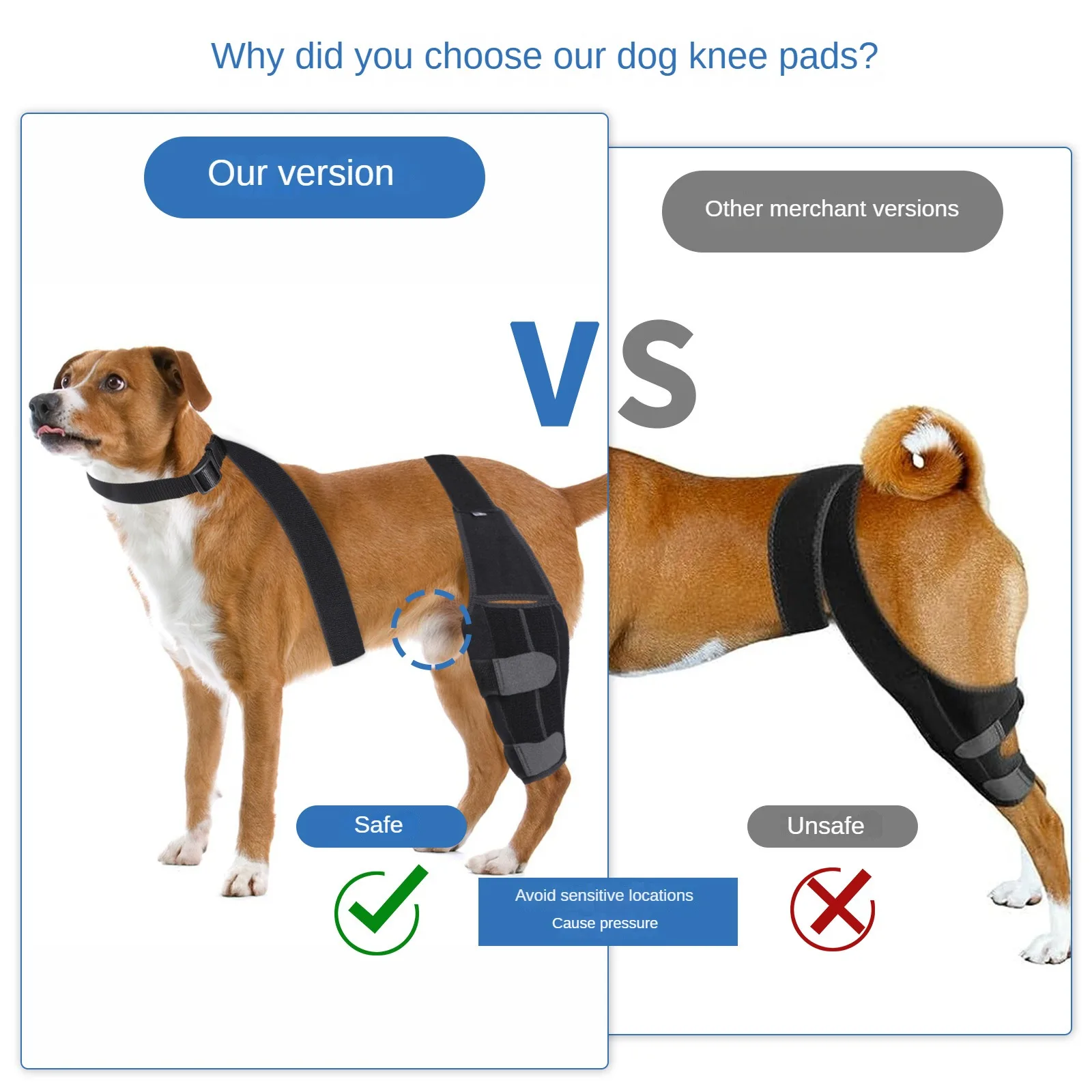Pet Supplies Dog Knee Pads Knee Pads Pet Protectors Dog Surgical Injury Protectors Customizable