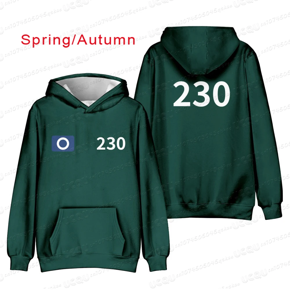 Spring/Autumn Popular Film And Television Hits Korean Drama Cosplay Costume Calamari Games Disguise Men Hoodies Team Sweatshirts 6