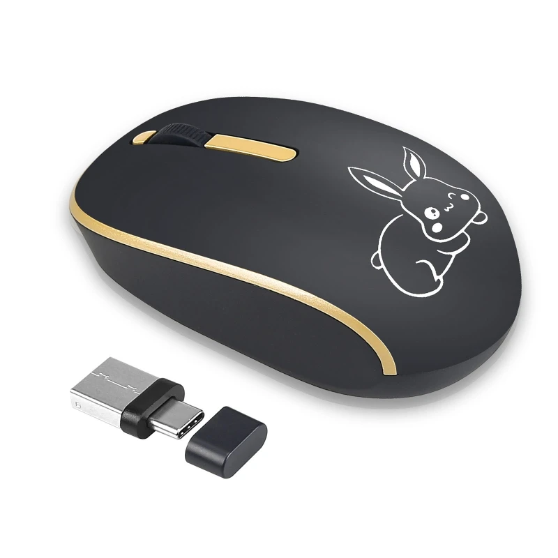 

Беспроводная мышь 2,4 ГГц для компьютерной игровой мыши с приемником USB типа C