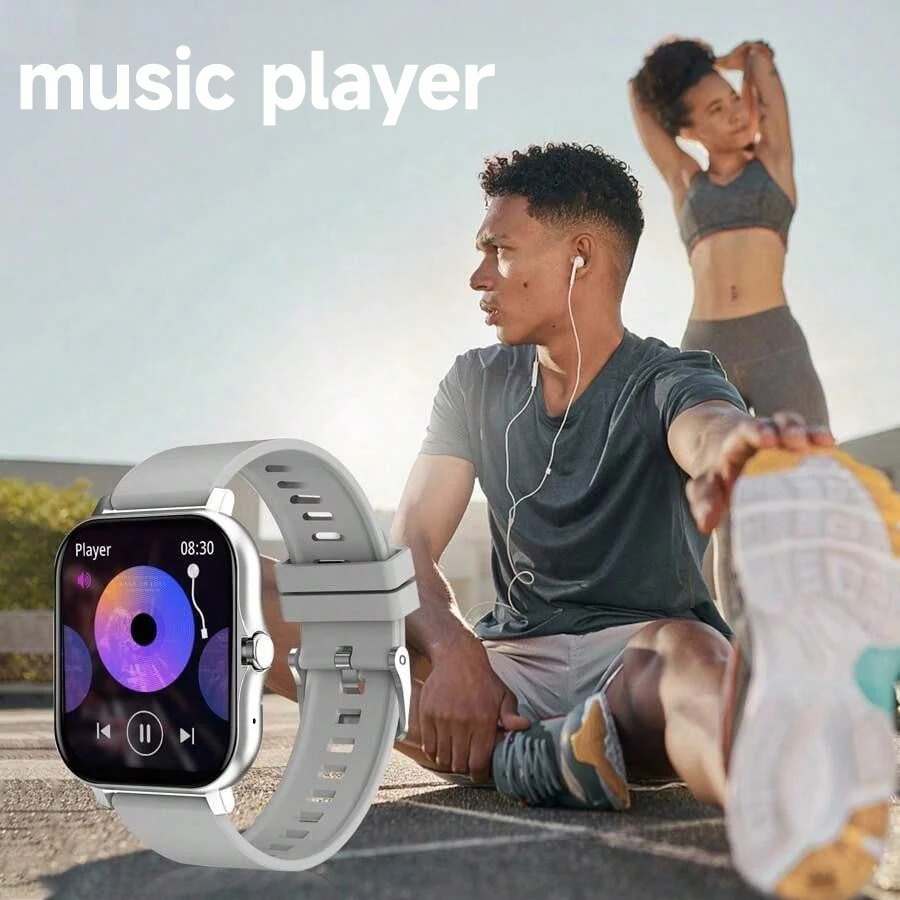 2025 New Square Sport Smartwatch for Android/IOS Heart Rate/Sleep Monitor Fitness Tracker BT Call Smart Watch For Men Women Gift 2