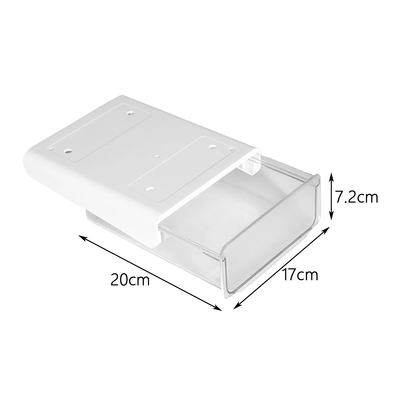 Office Kitchen Home under Desk Drawer Storage Organizer Small Drawer Clear Storage Tray desk organizer,storage organizer