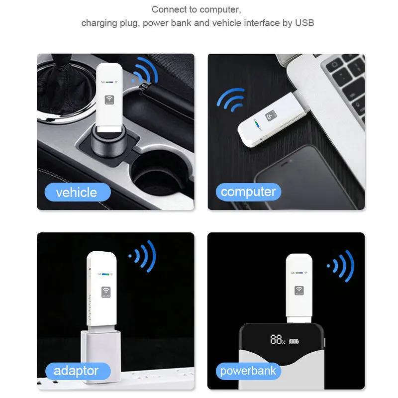 Roteador Nano Cartão Sim Lte Usb Modem Hotspot Wifi Dongle Ldw931 4g - Imagem 3