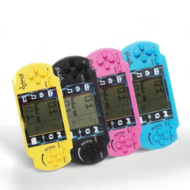Big Screen Classic Handheld Game Machine Tetris Game Kids Game Console  with Music Playback Retro Children Pleasure Games Player 