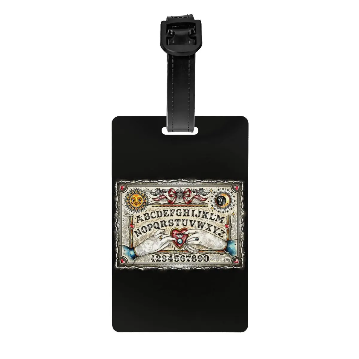 

Ouija Board Luggage Tag for Suitcases Cute Halloween Witch Occult Witchcraft Baggage Tags Privacy Cover ID Label
